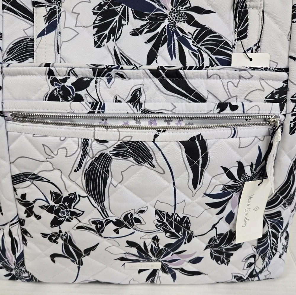 Vera Bradley Vera Tote Bag Twilight Garden - Picture 3 of 15